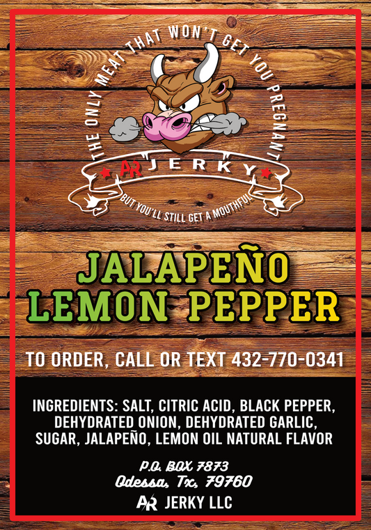 Jalapeno Lemon Pepper Flavor Beef Jerky