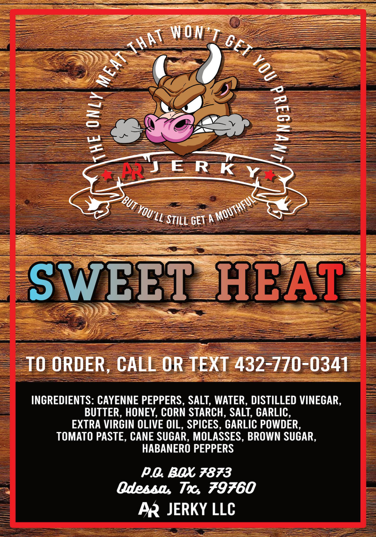 Sweet Heat Flavor Beef Jerky